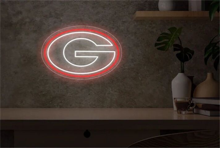 Brighten Up Your Space: The Georgia Power G Logo LED Neon Sign for Bars, Weddings, and Home Decor