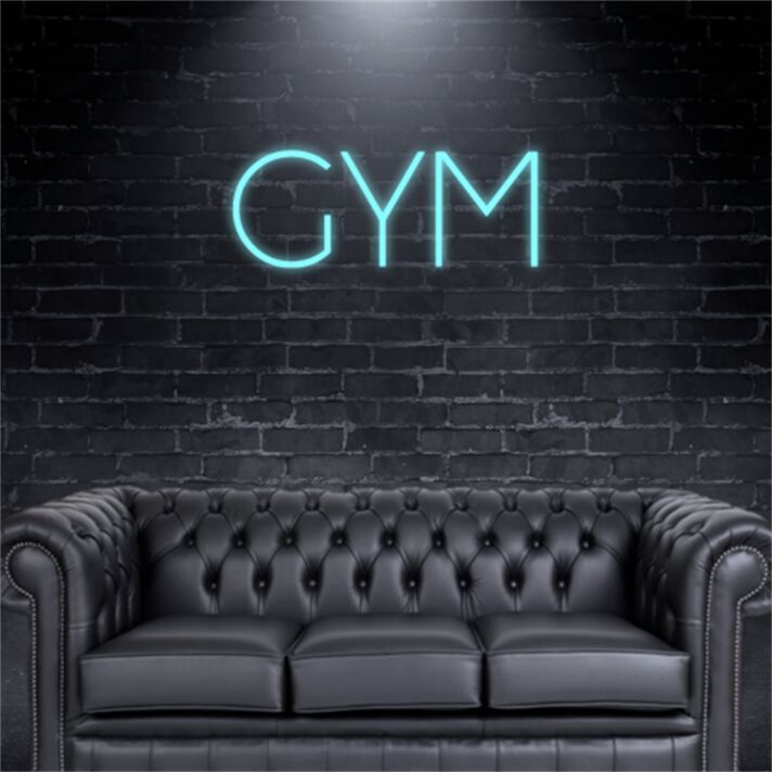 Elevate Your Space: Wall Decor Home LED Sign Gym LED Neon Sign - Perfect for Home Gyms, Office Motivation, and Fitness Studio Ambiance.