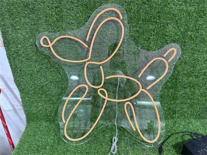 Brighten Your Child's Bedroom or Next Birthday Bash with the Cute Balloon Puppy LED Neon Sign.