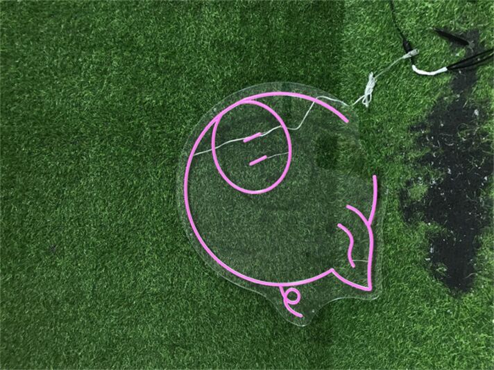 Brighten Up Your Space: Cute Pig For Home LED Neon Sign Ideal for Kids' Rooms, Play Areas, and Birthday Celebrations