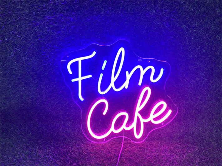 Enhance Your Wedding, Bar, or Birthday Bash Ambiance with the Film Cake LED Neon Sign.