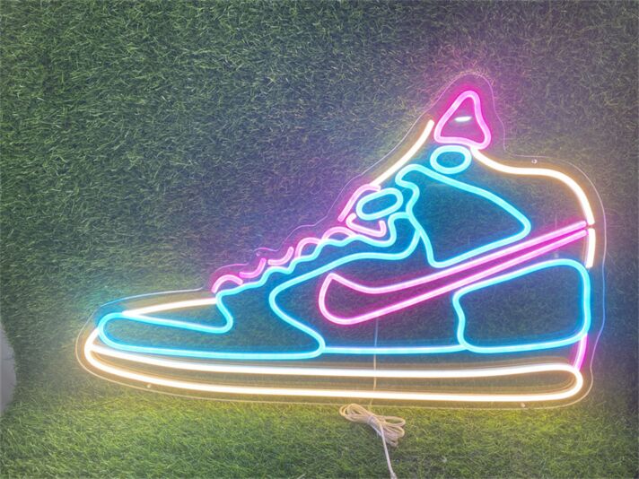 Brighten Up Your Bar, Storefront, or Party Ambiance with the LED Cool Shoes Neon Sign.