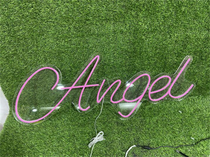 Brighten Your Space: Perfect for Home Decor, Office Ambiance, and Storefronts with Personalize Custom Angel LED Neon Sign.