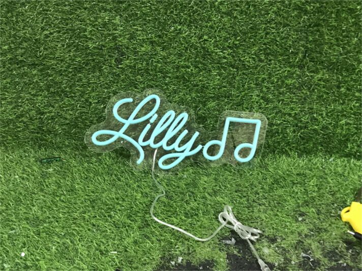 Elevate Your Space: Personalize Custom Lilly With Note LED Neon Sign for Home Decor, Weddings, and Bars