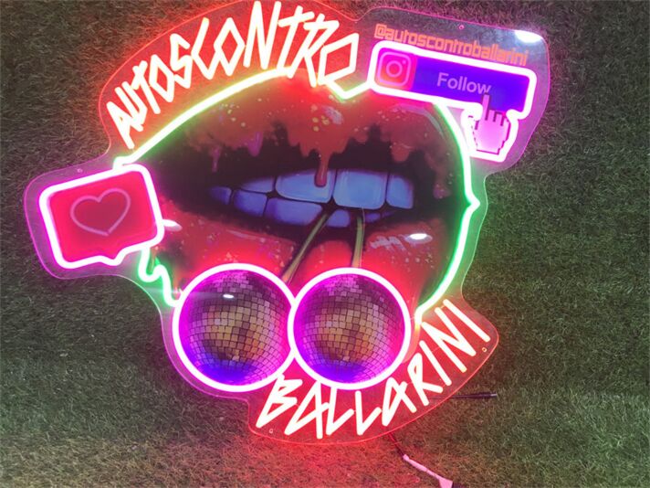 Add a Vivid Touch to Your Home, Office, or Next Big Event with the Uv Lips For Party LED Neon Sign.