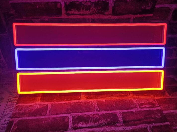 Armenian flag neon sign