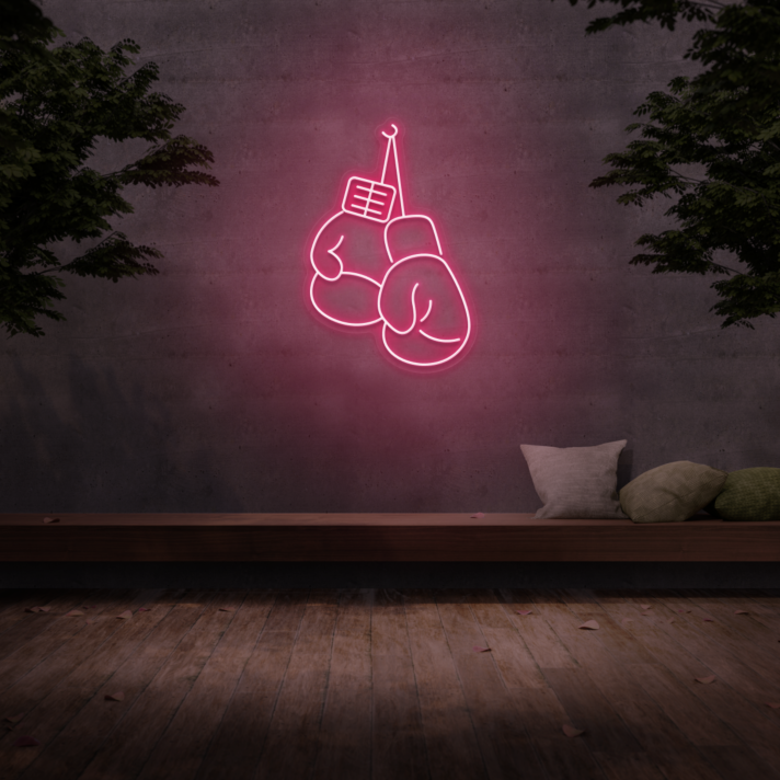 Boxing Gloves Neon Sign