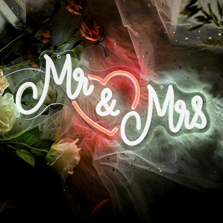 Celebrate love and joy at your wedding, home, or anniversary party with A Wedding Full Of Happiness And Blessings Neon Sign.