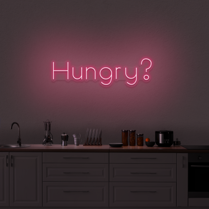 'Hungry' Neon Sign