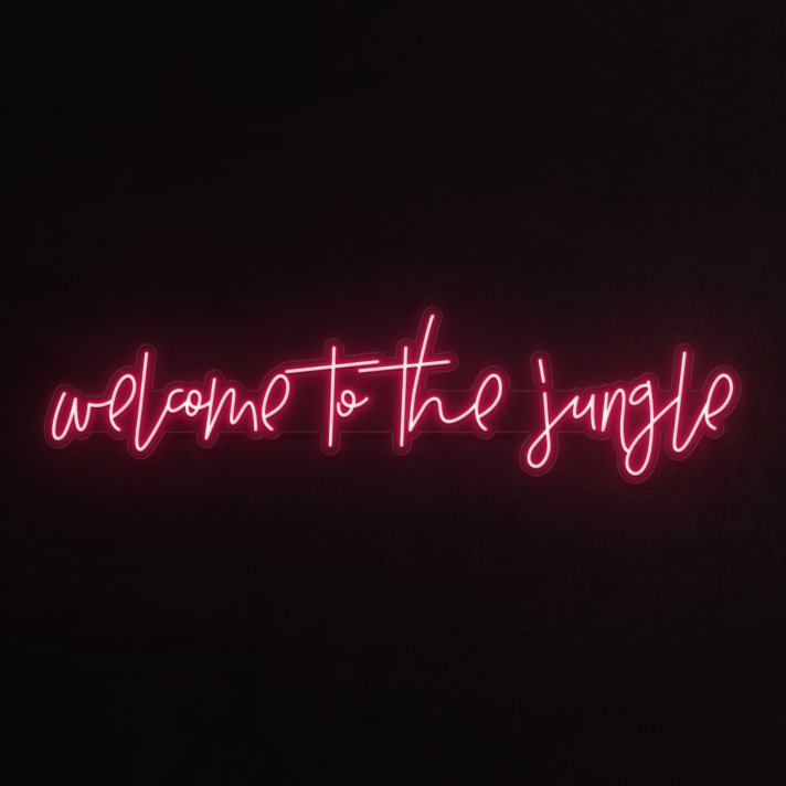 Welcome to the Jungle Neon Sign