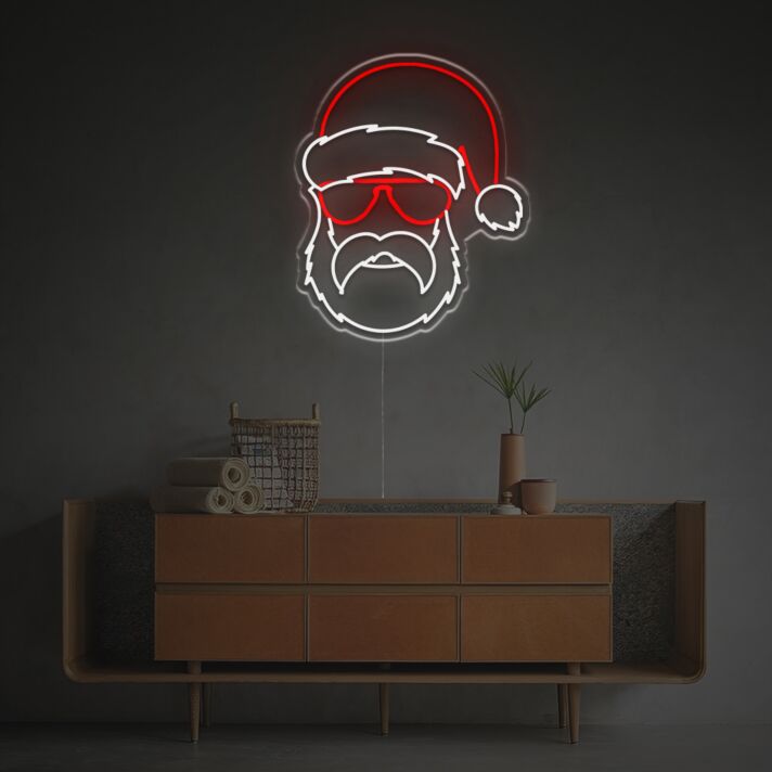 Light Up Your Christmas Festivities and Office Parties with Cool Santa Claus LED Neon Sign.