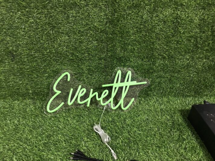 Brighten Your Office, Store, or Bar Ambiance with Everett Green LED Neon Sign
