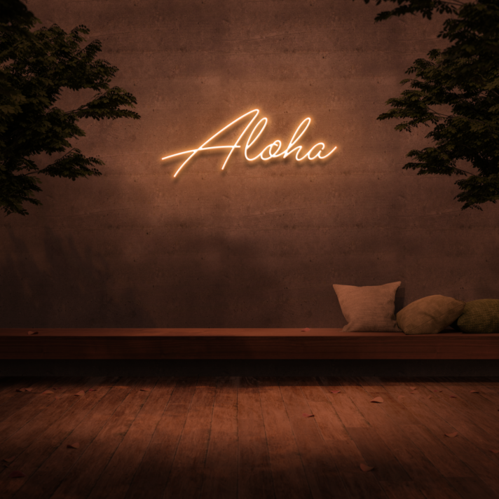 Aloha Neon Sign