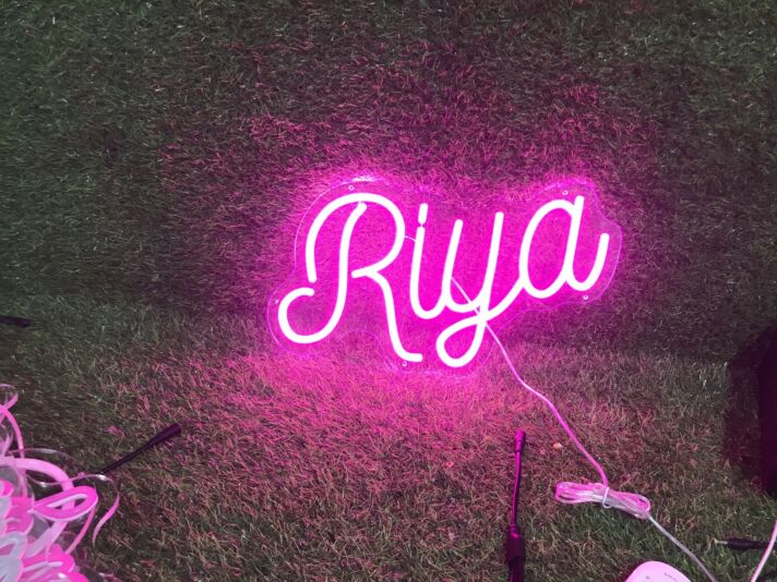 Brighten Your Special Moments at Weddings, Parties, and Home with Riya Pink LED Neon Sign.