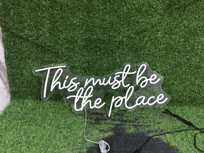 Brighten Your Space: Perfect for Bars, Weddings, and Home Decor - The Yellow This Must Be The Place LED Neon Sign