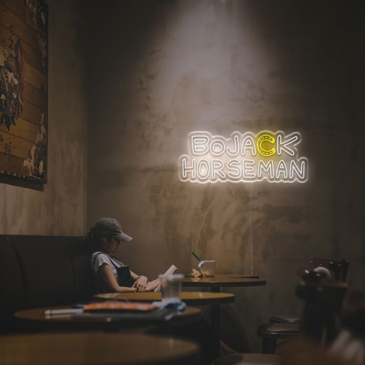 Brighten Up Your Space: Bojack-Horseman LED Neon Sign, Perfect for Bars, Game Rooms, and Fan Gatherings.