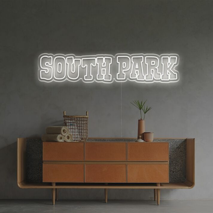 Brighten Up Your Space: South Park LED Neon Sign for Bars, Home Entertainment Areas, and Fan Rooms.