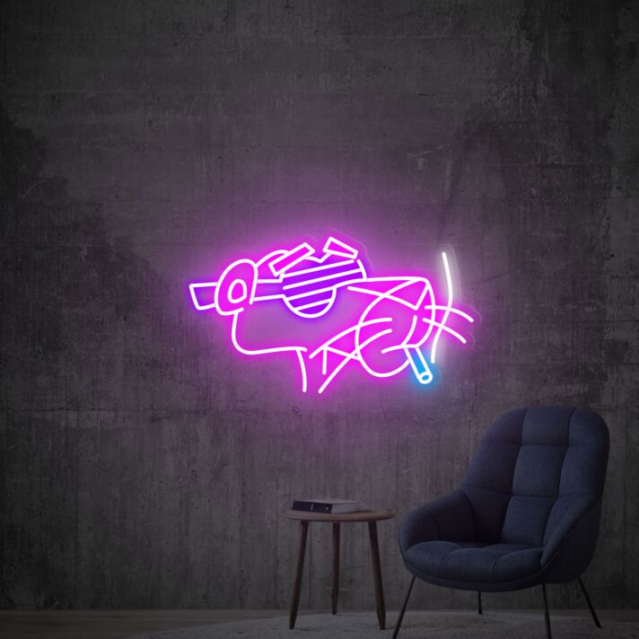 Brighten Up Your Gaming Oasis and Vibrant Parties with Pink Panther Led Neon Sign Decor