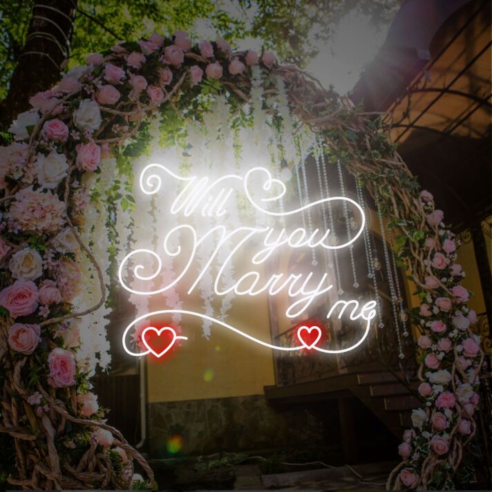 Elevate Your Proposal, Wedding, and Celebratory Events with Will You Marry Me Led Neon Sign Party Decor Wall Art.