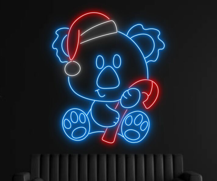 Brighten Up Your Space: Koala Led Sign Koala Led Light Custom Christmas Led Neon Sign for Bars, Weddings, and Home Decor.