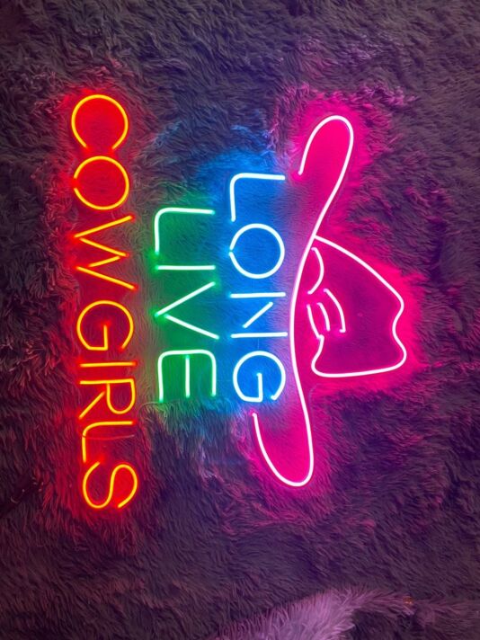 Long Live Cowgirl Led Neon Sign Texas Cowgirl Neon Led Sign