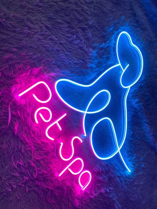 Pet Spa Open Grooming Pet Spa Welcome Decor Led Neon Sign