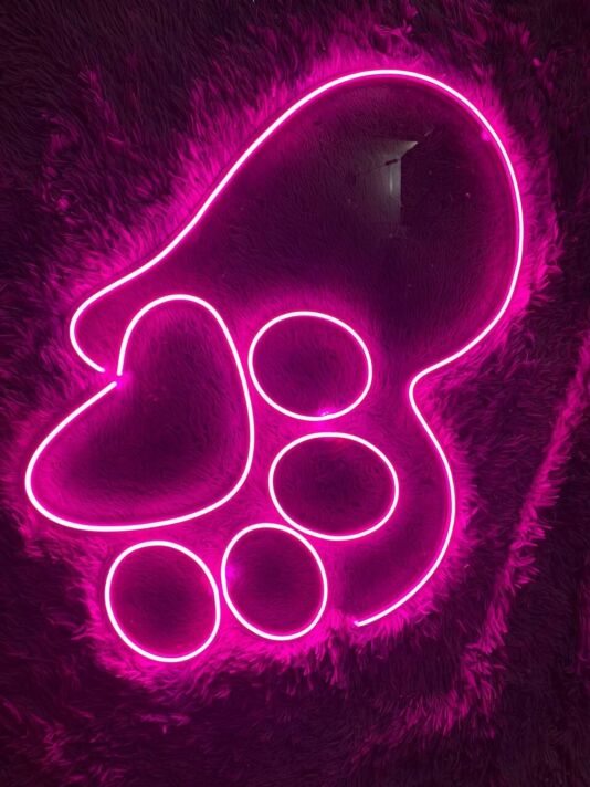 Pet Spa Welcome Decor Led Sign Dog Cat Spa Decor Led Neon Sign Dog Cat Spa Led Light