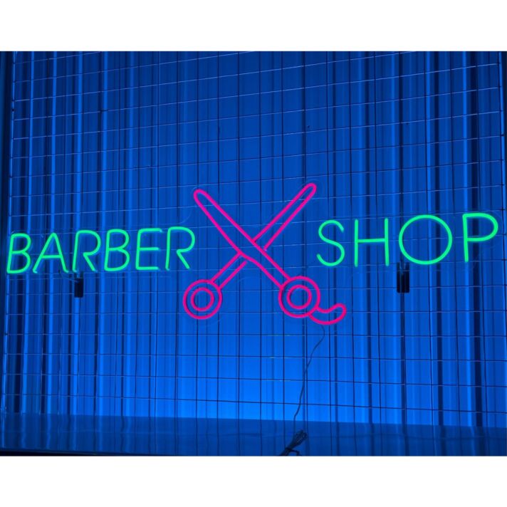 Scissors Neon Led Sign Welcome Spa Logo Deco Barber Led Neon Light Barbershop