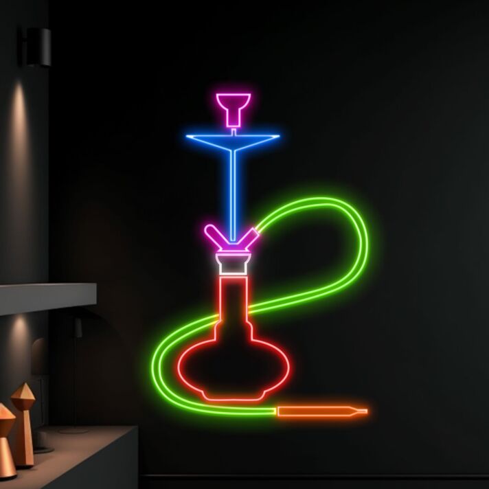 Smoking Shop Neon Light Shop Wall Led Art Leaf Led Light Smoking Sign