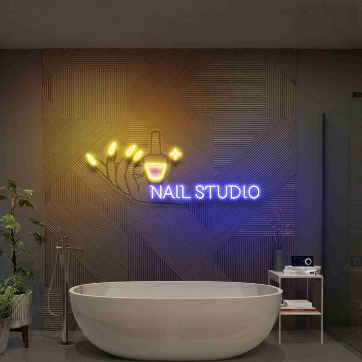 Hand Nail Uv Neon Sign Hand Nail Store Sign Beauty Salon Sign