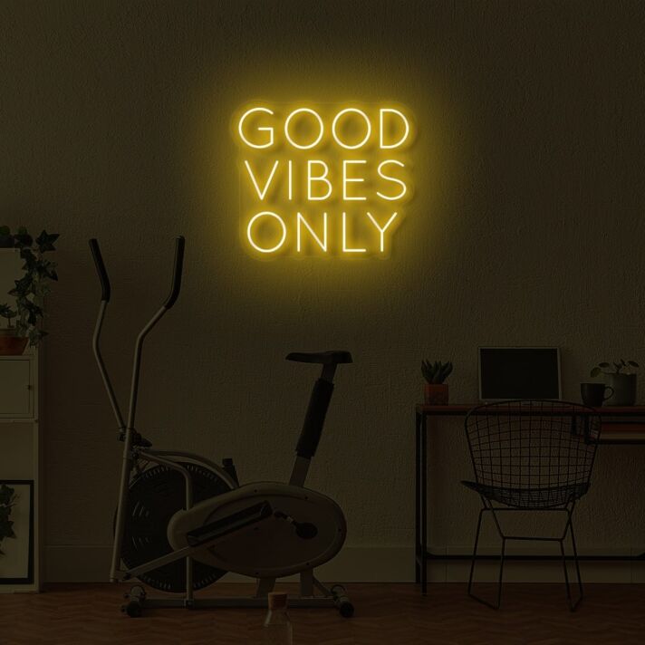 Good Vibrations Only LED Neon Sign