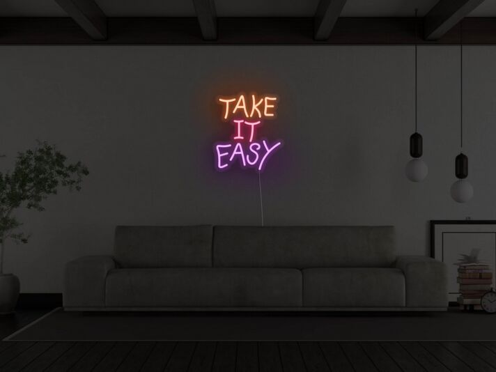 Take It Easy Neon Sign