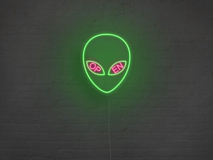 Alien Open Neon Sign