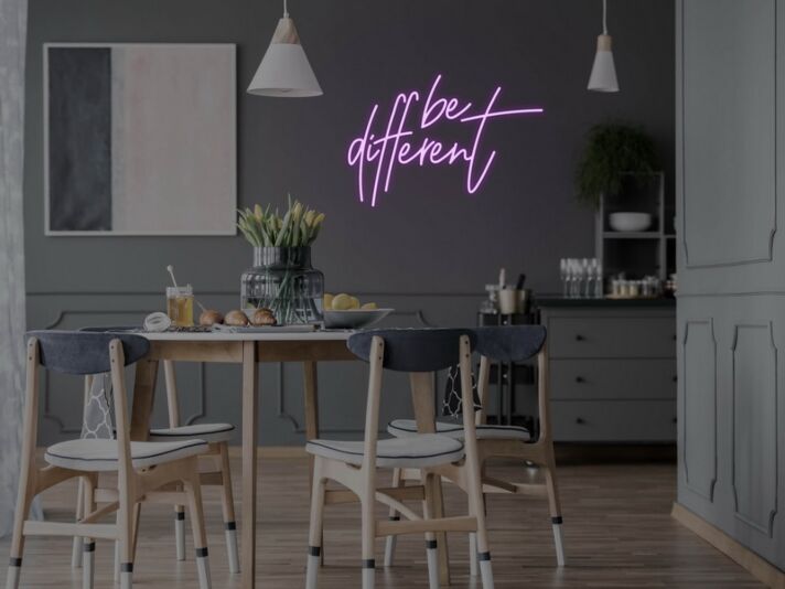 Be Different Neon Sign