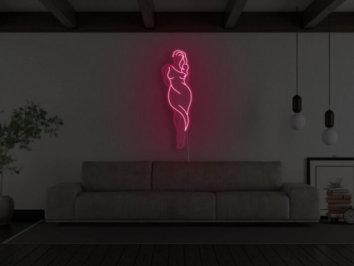 Goddess Figure Neon Sign