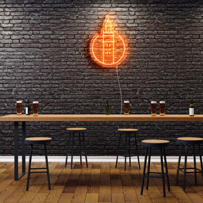 Marrakech City Icon Neon Sign