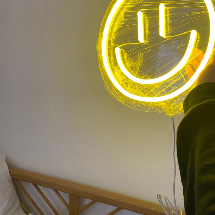 Happy Face LED Neon Sign