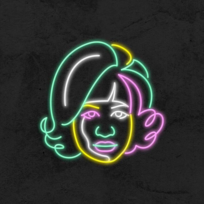 Aretha Franklin Neon Sign