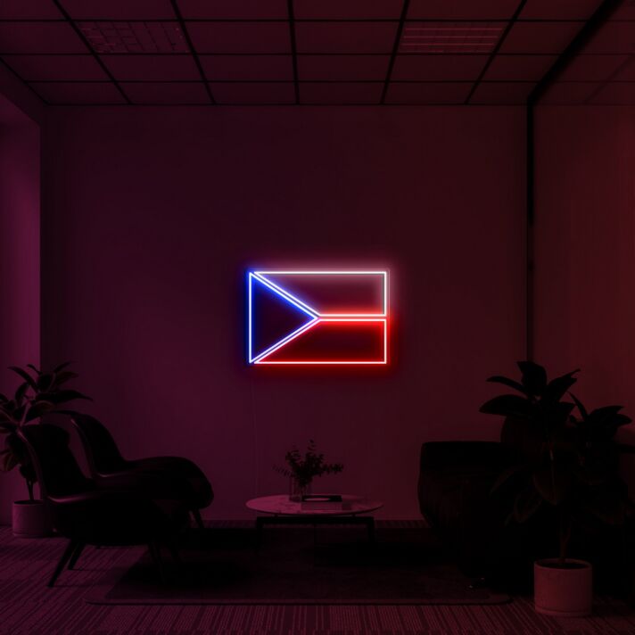 Czech Republic Flag Neon Sign
