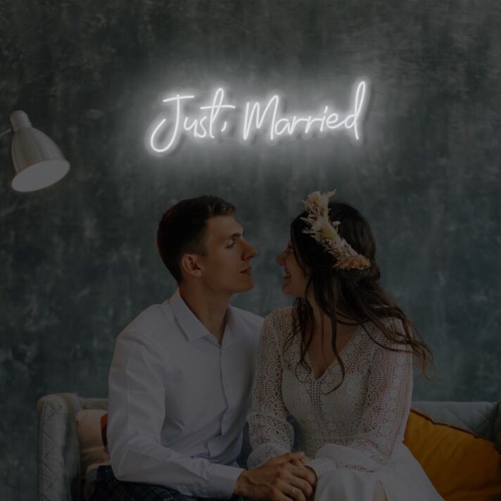Just Married LED Neon Sign