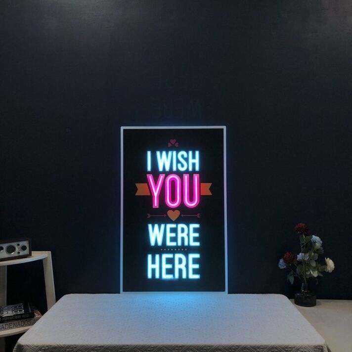 I Wish You Were Here Neon Sign