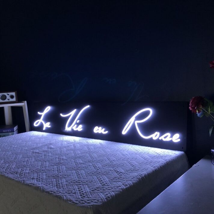 La Vie En Rose French Neon Sign