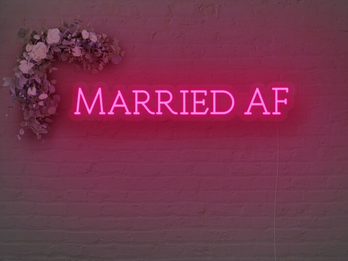 Married AF Neon Sign