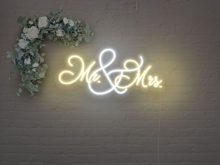 Mr And Mrs Neon Sign