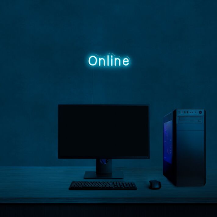 Online Neon Sign