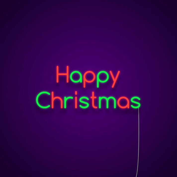 Happy Christmas Neon Sign