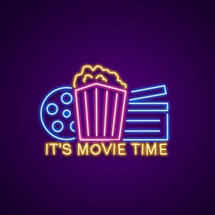 Its Movie Time Neon Sign