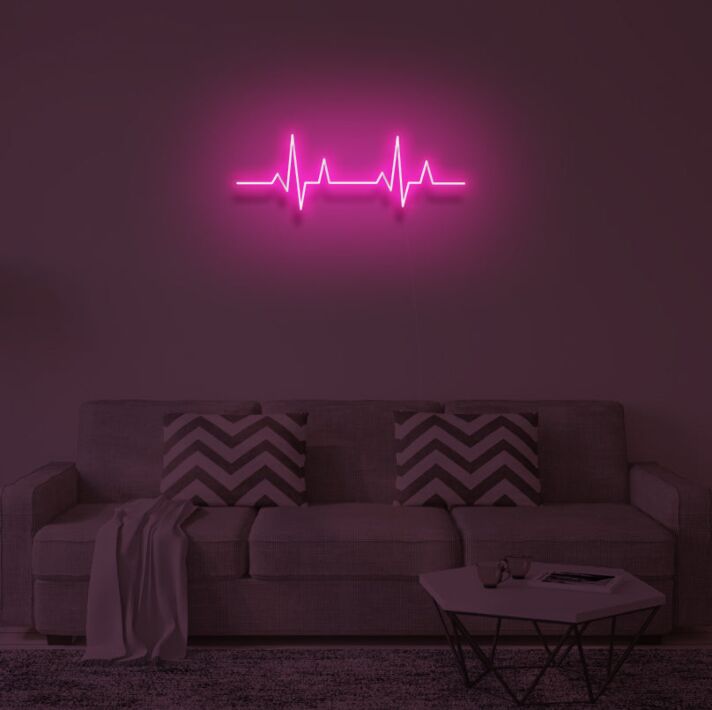 "HEART BEAT" LED Neon Sign