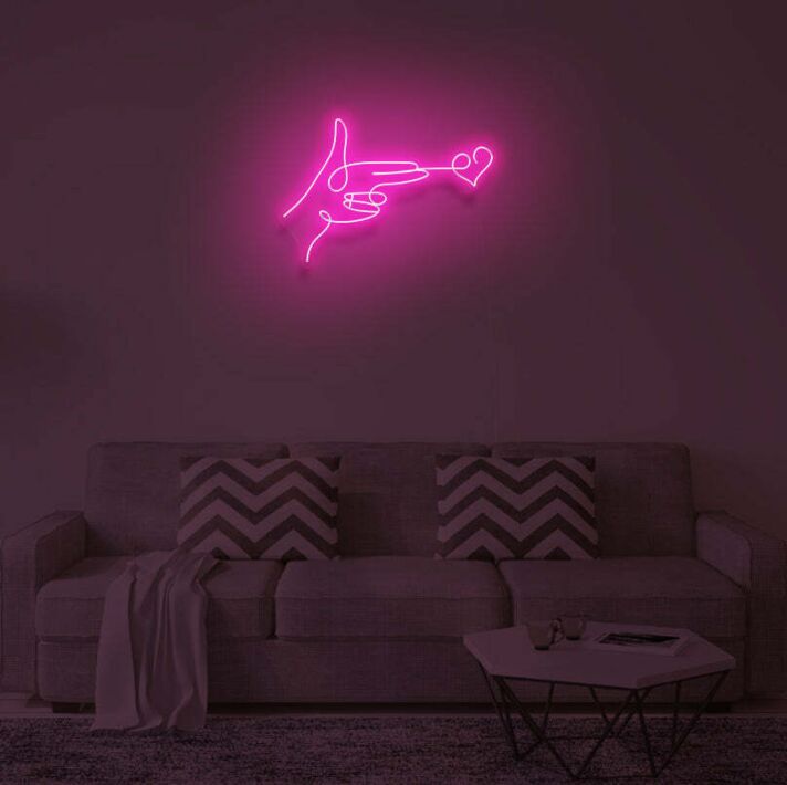 LOVE GUN" LED Neon Sign
