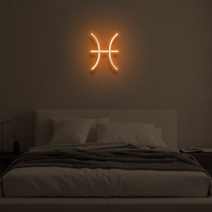 PISCES" LED neon sign